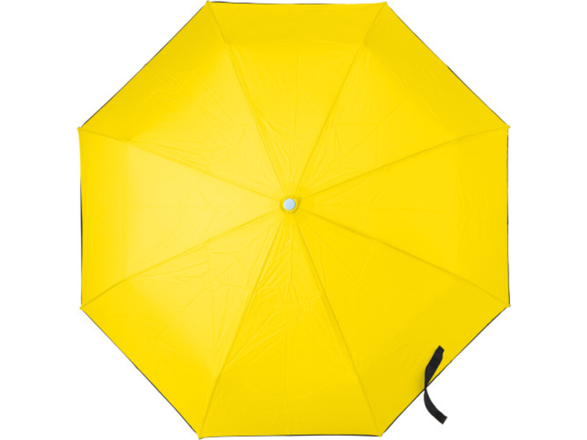 Automatik Taschenschirm aus Pongee-Seide Jamelia – Gelb bedrucken, Art.-Nr. 006999999_7964