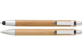 Kugelschreiber-Set aus Bambus Darlene bedrucken, Art.-Nr. 7974