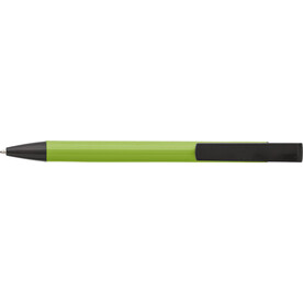 Kugelschreiber &amp;#039;Dual&amp;#039; aus Aluminium – Limettengrün bedrucken, Art.-Nr. 019999999_7984