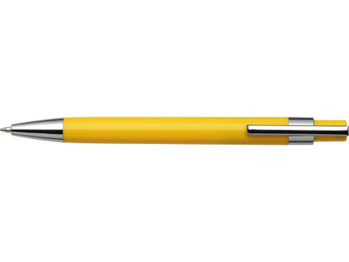 Kugelschreiber aus Kunststoff Jarod – Gelb bedrucken, Art.-Nr. 006999999_8121