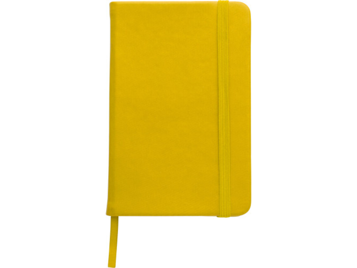 Notizbuch aus PU Brigitta – Gelb bedrucken, Art.-Nr. 006999999_8251