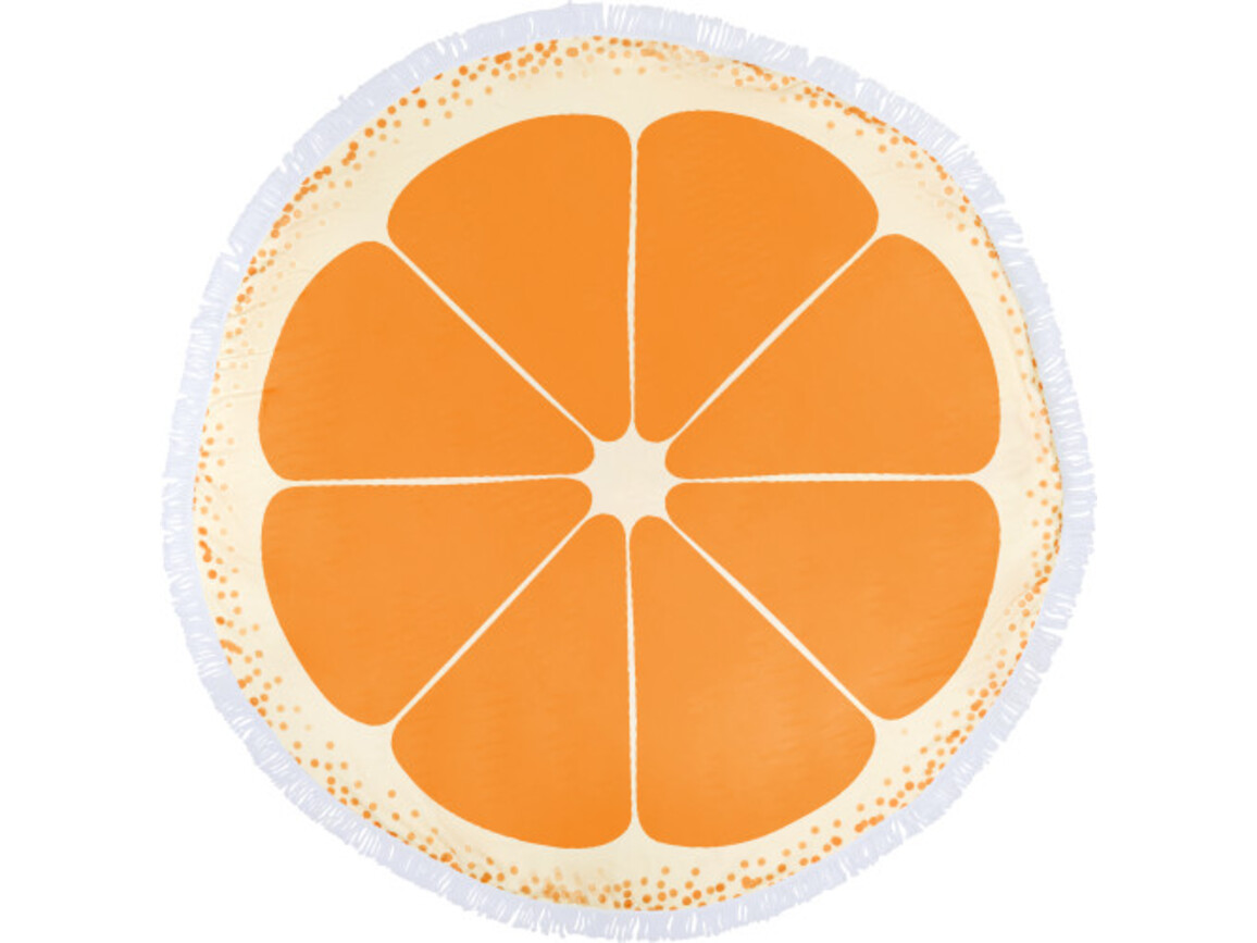 Strandhandtuch aus Mikrofaser (160 g/m²) Cody – Orange bedrucken, Art.-Nr. 007999999_8289
