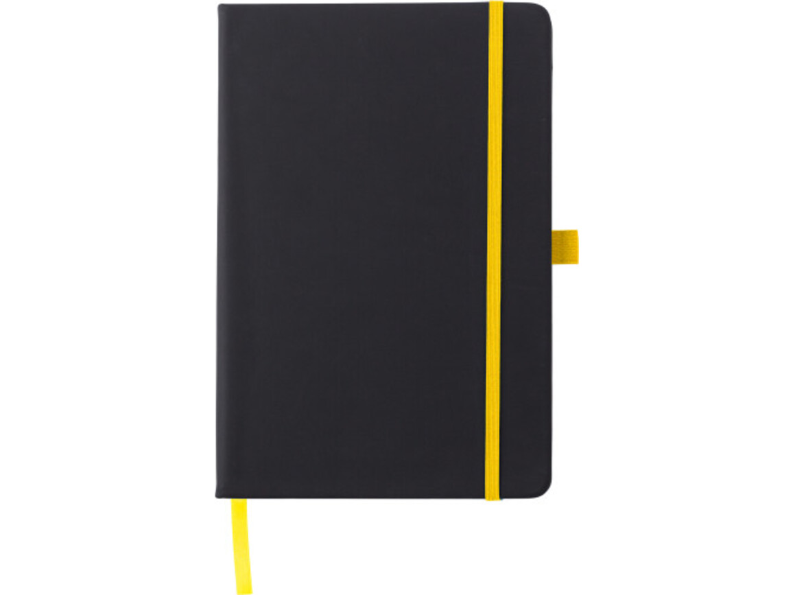 Notizbuch aus Kunststoff Charlene – Gelb bedrucken, Art.-Nr. 006999999_8384