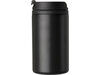Isolierbecher (300 ml), auslaufsicher Gisela – Schwarz bedrucken, Art.-Nr. 001999999_8385