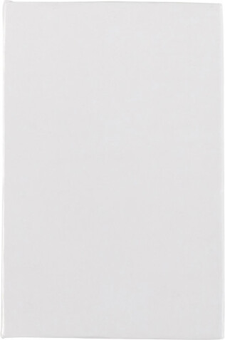 Notizbuch mit Haftnotizen Belinda – Weiß bedrucken, Art.-Nr. 002999999_8532