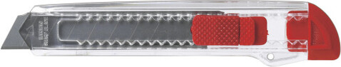 Cutter-Messer aus Kunststoff Khia – Rot bedrucken, Art.-Nr. 008999999_8540