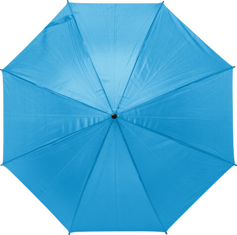 Automatik-Regenschirm aus Polyester Rachel – Hellblau bedrucken, Art.-Nr. 018999999_9126