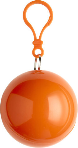 Poncho aus Kunststoff Pippa – Orange bedrucken, Art.-Nr. 007999999_9137
