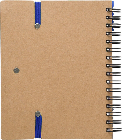 Notizbuch aus Karton Angela – Blau bedrucken, Art.-Nr. 005999999_9182