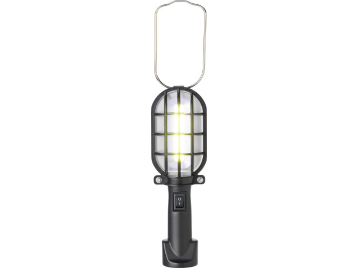 Arbeitslampe aus Kunststoff Luella – Schwarz bedrucken, Art.-Nr. 001999999_9194