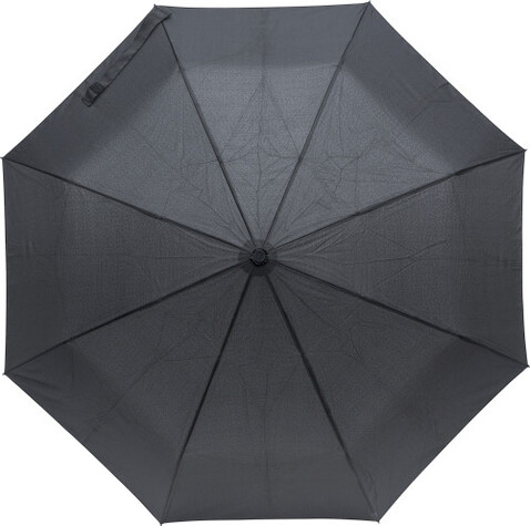 RegenschirmIn The Rain&#039; aus Pongee-Seide Amisha – Schwarz bedrucken, Art.-Nr. 001999999_9249