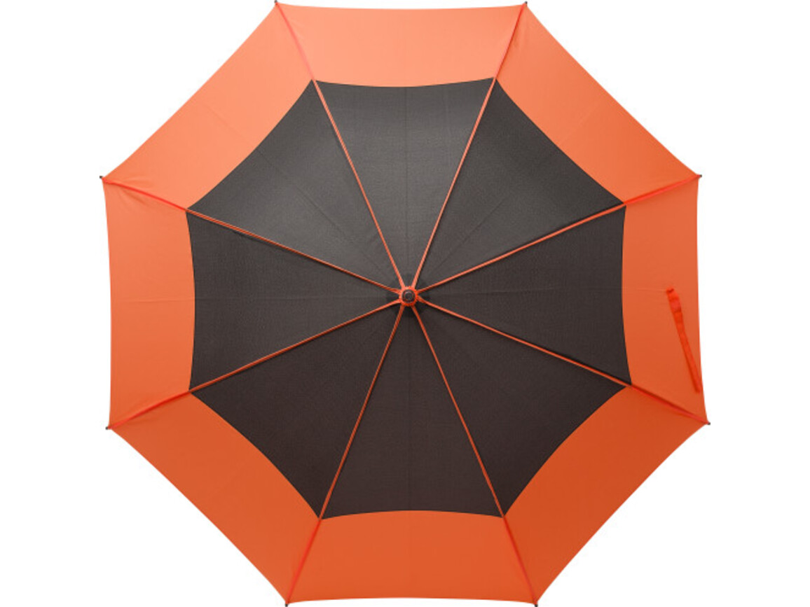 Regenschirm aus Pongee-Seide Martha – Orange bedrucken, Art.-Nr. 007999999_9254