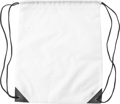 Turnbeutel aus Polyester Enrique – Weiß bedrucken, Art.-Nr. 002999999_9261