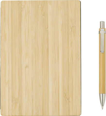 Bambus Notizbuch Jo – Braun bedrucken, Art.-Nr. 011999999_9344