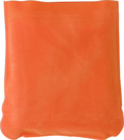 Aufblasbare Nackenstützeinklusive Hülle aus PVC Stanley – Orange bedrucken, Art.-Nr. 007999999_9651