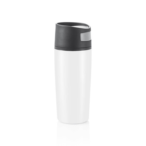 Auto Becher weiß, schwarz bedrucken, Art.-Nr. P432.453