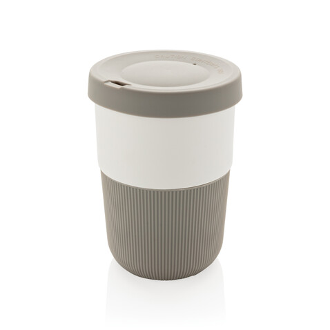 PLA Cup Coffee-To-Go 380ml grau bedrucken, Art.-Nr. P432.832