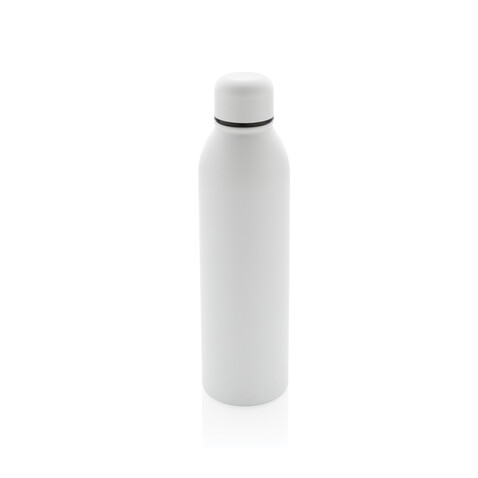 RCS recycelte Stainless Steel Vakuumflasche weiß bedrucken, Art.-Nr. P433.043