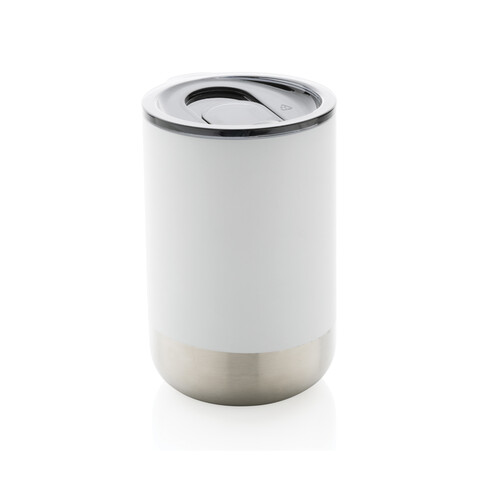 RCS recycelter Stainless Steel Becher weiß bedrucken, Art.-Nr. P433.063