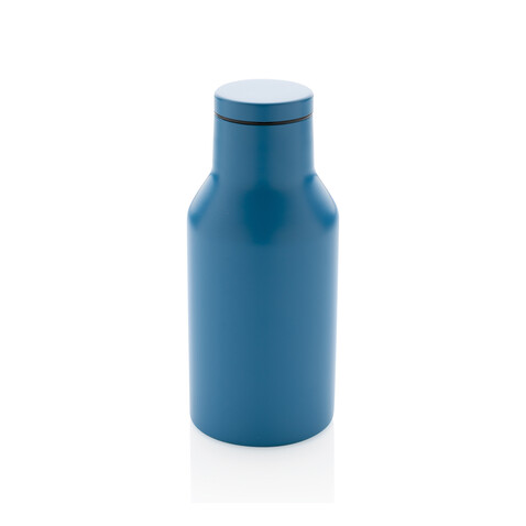 RCS recycelte Stainless Steel Kompakt-Flasche blau bedrucken, Art.-Nr. P433.195