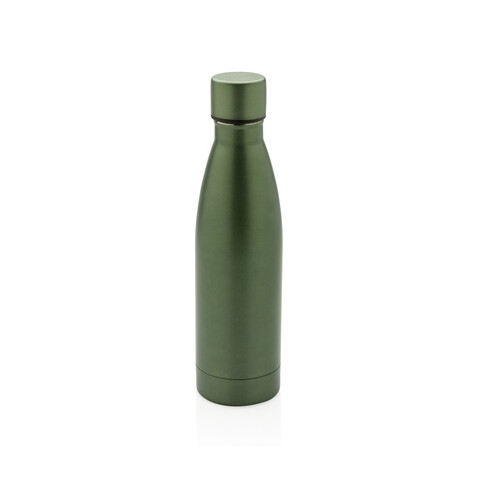 RCS recycelte Stainless Steel Solid Vakuum-Flasche grün bedrucken, Art.-Nr. P433.277