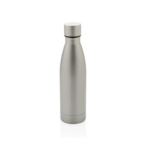 RCS recycelte Stainless Steel Solid Vakuum-Flasche grau bedrucken, Art.-Nr. P433.272
