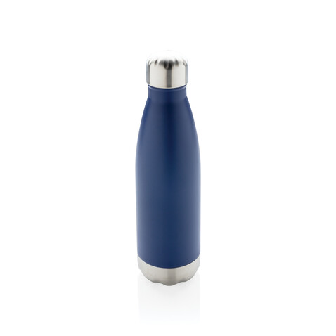 Vakuumisolierte Stainless Steel Flasche blau bedrucken, Art.-Nr. P436.495