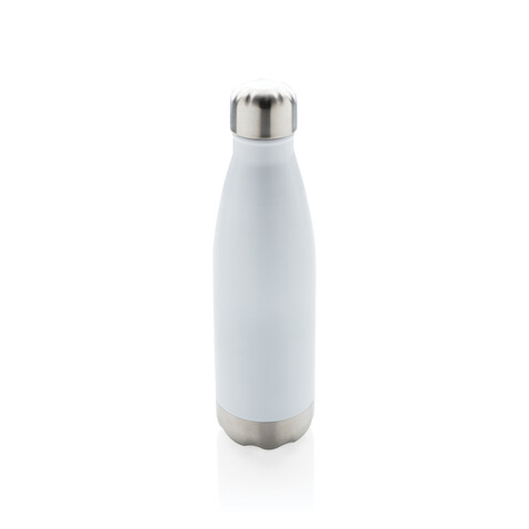 Vakuumisolierte Stainless Steel Flasche weiß bedrucken, Art.-Nr. P436.493