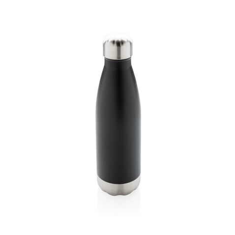 Vakuumisolierte Stainless Steel Flasche schwarz bedrucken, Art.-Nr. P436.491