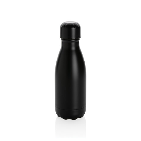 Solid Color Vakuum Stainless-Steel Flasche 260ml schwarz bedrucken, Art.-Nr. P436.961