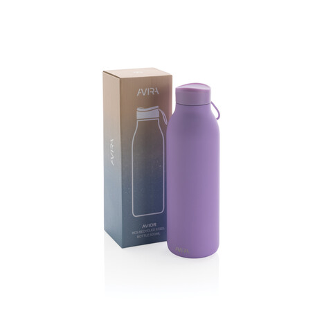 Avira Avior RCS recycelte Stainless-Steel Flasche 500ml lila bedrucken, Art.-Nr. P438.009