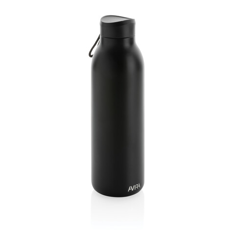 Avira Avior RCS recycelte Stainless-Steel Flasche 500ml schwarz bedrucken, Art.-Nr. P438.001