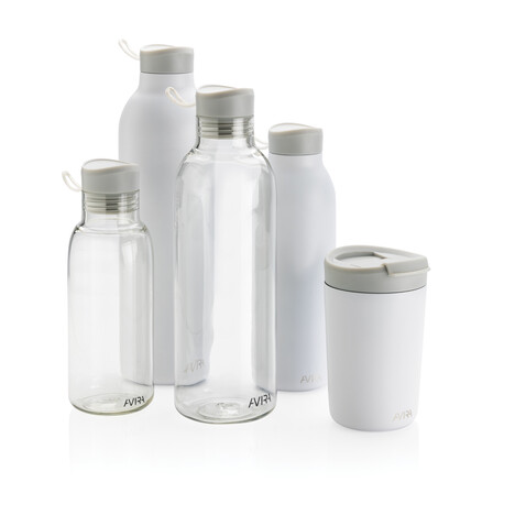 Avira Avior RCS recycelte Stainless-Steel Flasche 1L weiß bedrucken, Art.-Nr. P438.013