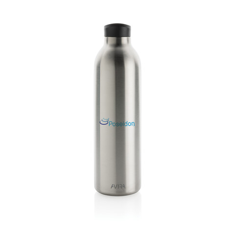 Avira Avior RCS recycelte Stainless-Steel Flasche 1L silber bedrucken, Art.-Nr. P438.012