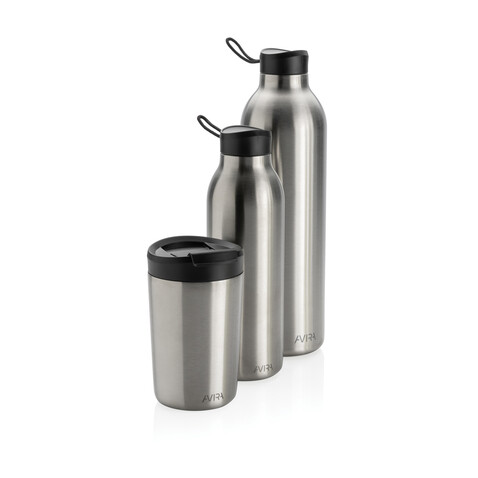 Avira Avior RCS recycelte Stainless-Steel Flasche 1L silber bedrucken, Art.-Nr. P438.012