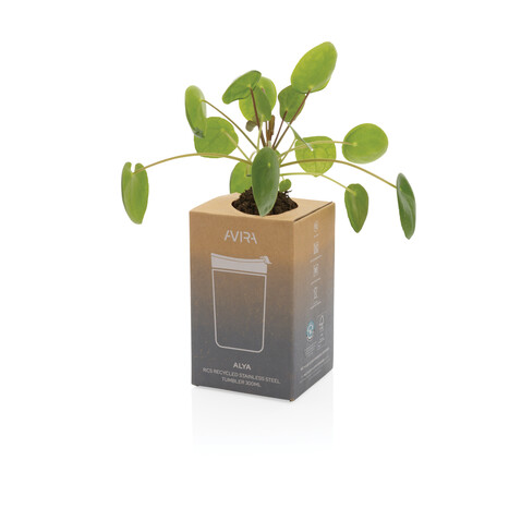 Avira Alya RCS recycelter Stainless-Steel Becher 300ml lila bedrucken, Art.-Nr. P438.029
