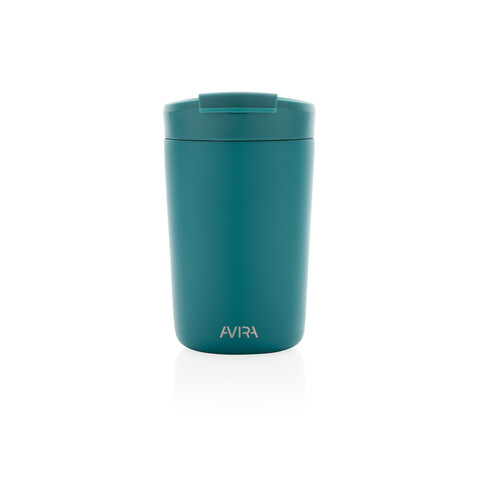 Avira Alya RCS recycelter Stainless-Steel Becher 300ml turkis bedrucken, Art.-Nr. P438.027