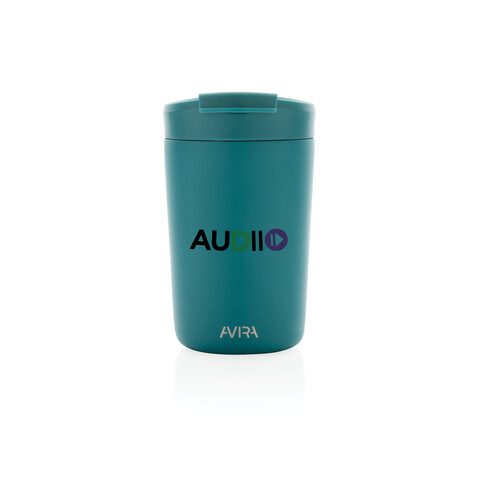 Avira Alya RCS recycelter Stainless-Steel Becher 300ml turkis bedrucken, Art.-Nr. P438.027