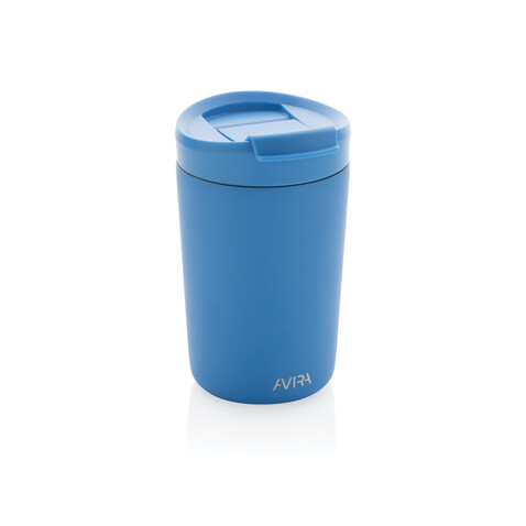 Avira Alya RCS recycelter Stainless-Steel Becher 300ml blau bedrucken, Art.-Nr. P438.025