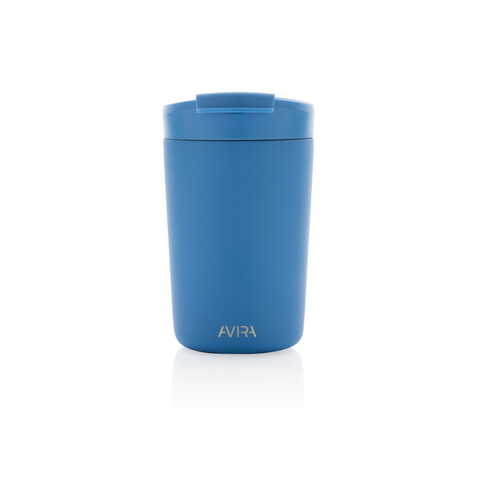 Avira Alya RCS recycelter Stainless-Steel Becher 300ml blau bedrucken, Art.-Nr. P438.025