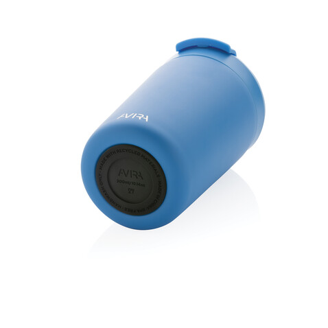 Avira Alya RCS recycelter Stainless-Steel Becher 300ml blau bedrucken, Art.-Nr. P438.025
