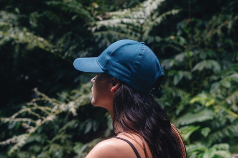 Impact AWARE™ rPET 6-Panel-Sportkappe navy blau bedrucken, Art.-Nr. P453.255