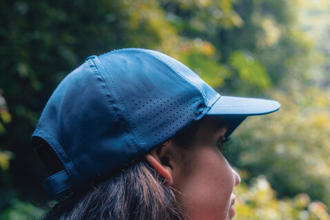 Impact AWARE™ rPET 6-Panel-Sportkappe navy blau bedrucken, Art.-Nr. P453.255