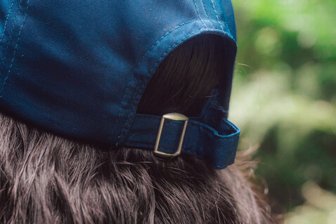 Impact AWARE™ rPET 6-Panel-Sportkappe navy blau bedrucken, Art.-Nr. P453.255