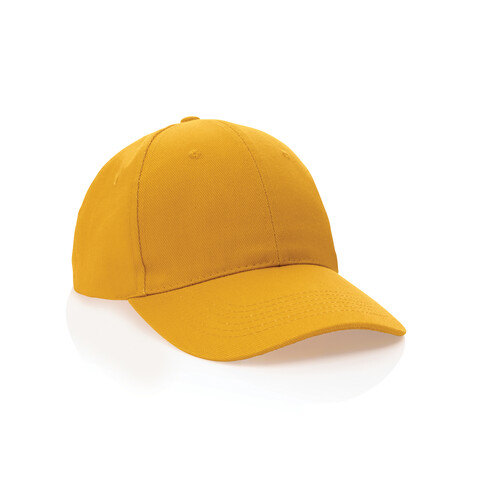 Impact 6 Panel Kappe aus 280gr rCotton mit AWARE™ Tracer gelb bedrucken, Art.-Nr. P453.306