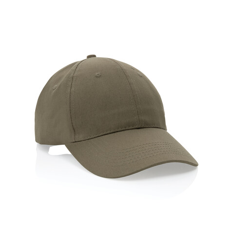 Impact 6 Panel Kappe aus 190gr rCotton mit AWARE™ Tracer grün bedrucken, Art.-Nr. P453.327