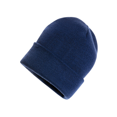 Impact Polylana® Beanie mit AWARE™ Tracer blau bedrucken, Art.-Nr. P453.345