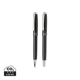 Heritage Schreibset schwarz, silber bedrucken, Art.-Nr. P610.460