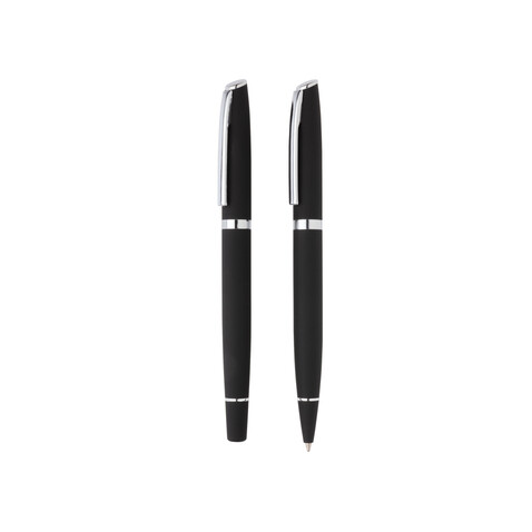 Deluxe Stifte-Set schwarz bedrucken, Art.-Nr. P610.571