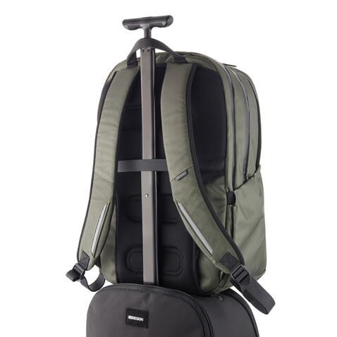 Bobby Explore Rucksack grün, schwarz bedrucken, Art.-Nr. P705.917